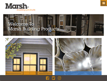 Tablet Screenshot of marshbuildingproducts.com